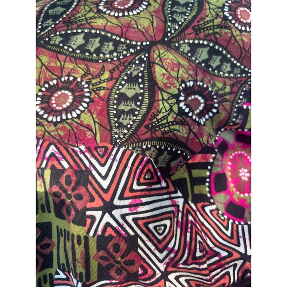 Salaam Knot Front 3/4 Sleeve Dress XL V-neck Light Flowy Fabric Rayon Spandex - Picture 8 of 11